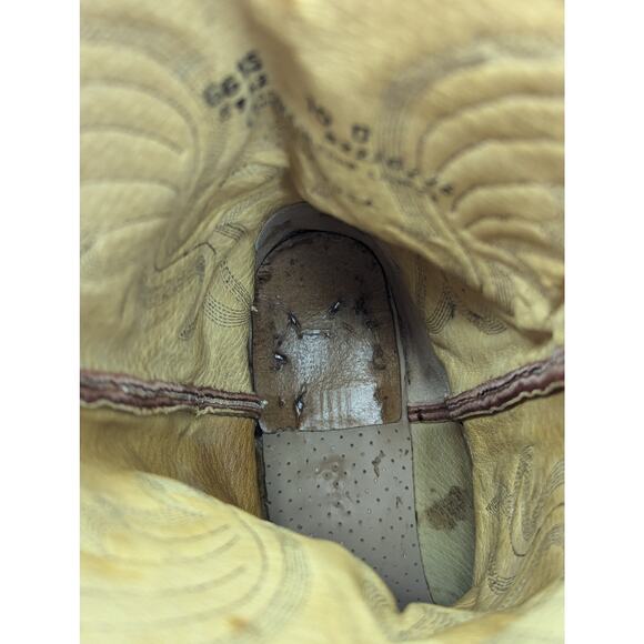 Vintage Brown Leather Cowboy Boots Men's Size 10 D Made in USA - Picture 9 of 9